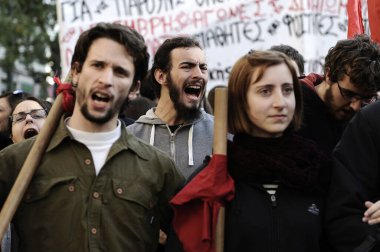 ATHENS - GREECE - ALEXIS GRIGOROPOULOS - RALLY - PROTEST 