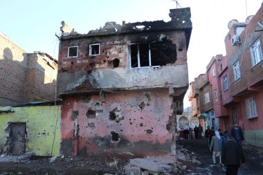 Diyarbakır 'ın yıkımı. Türk ordusunun merkez komutanlığı 500 'den fazla 