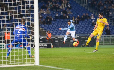İtalya, Roma - 14 Aralık 2015: SS Lazio ve UC Sampdoria arasında Roma Olimpiyat Stadyumu 'nda oynanan maç. Final skoru 1-1..