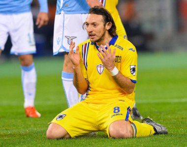 İtalya, Roma - 14 Aralık 2015: SS Lazio ve UC Sampdoria arasında Roma Olimpiyat Stadyumu 'nda oynanan maç. Final skoru 1-1..