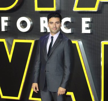 İngiltere, Londra - Aralık 2015: Star Wars 'un dünya prömiyeri: The Force Awakens