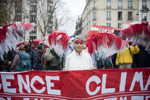 パリで開催されたCop21のデモ参加者 France Paris Cop21 Demonstration — ストック写真
