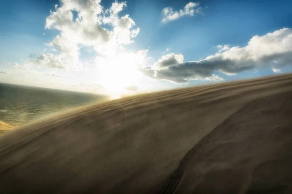 Αμμόλοφους Της Ερήμου Πολύχρωμο Πολυσύχναστο Ταξιδιωτικό Θέμα — Φωτογραφία Αρχείου
