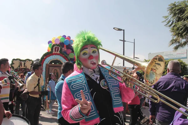 Mexico Mexico City Hundreds Clowns Took Streets Mexico City Annual — Stock Photo, Image