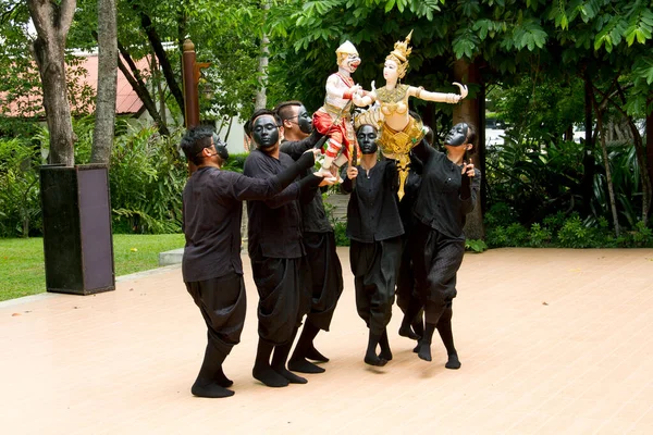 Bangkok Thailand August Traditional Thai Khon Puppet Spectacle Mahidol University — Stock Photo, Image