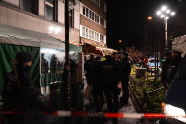 GERMANY, Dsseldorf: Nearly 300 police officers conduct searches in Dsseldorf, the capital of the German state North Rhine Westphalia, during the night between January 16 and January 17, 2016. 