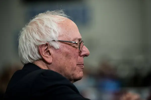 Usa Council Bluffs Sénateur Bernie Sanders Retourne Iowa Pour Son — Photo