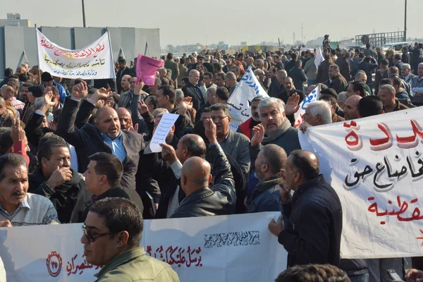Iraq Baghdad Crowd Protests Demonstration — Stock Photo, Image