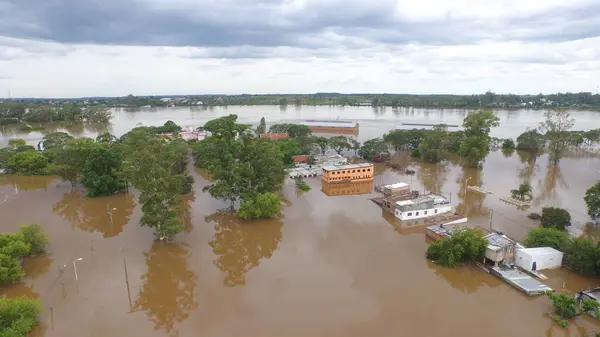 Argentina Colon Drone Footage Shows Flooded City Colon Argentina December — Stock Photo, Image
