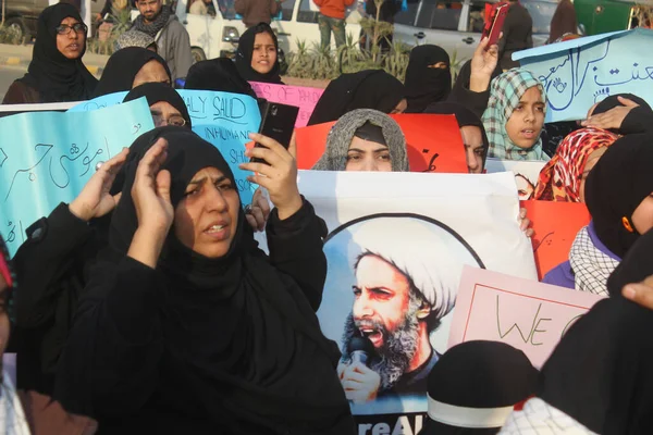 Pakistan Saudi Execution Protest Rawalpindi — Fotografia de Stock