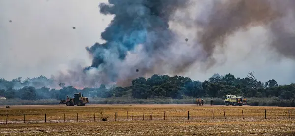 Oostenrijk Hopeland Rook Uit Een Bosbrand Zien Hopeland Zuid Perth — Stockfoto
