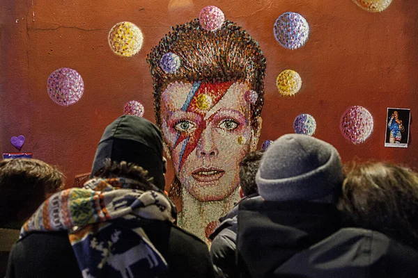 Großbritannien London David Bowie Tribute — Stockfoto