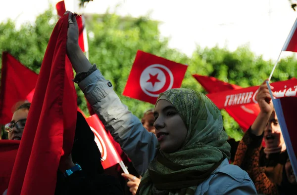 Tunisie Tunis Revolution Demo — Photo