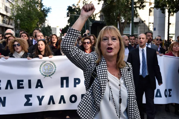 Grèce Athènes Réforme Des Pensions — Photo