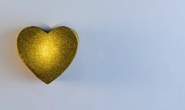 Золотое Сердце Крупным Планом — стоковое фото