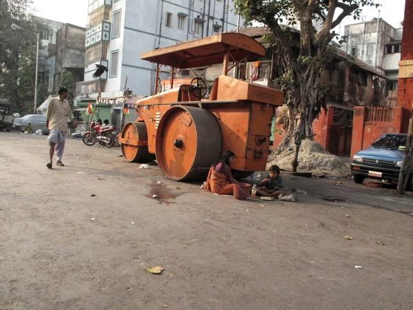 Streets Kolkata Eastern India Capital Indian State West Bengal — Stock Photo, Image