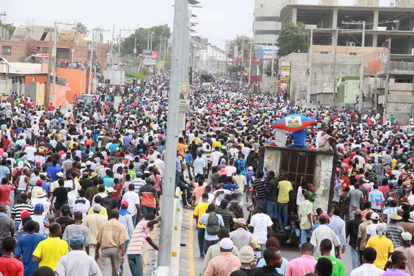 Гаити Демонстрация Выборы Виоленция — стоковое фото