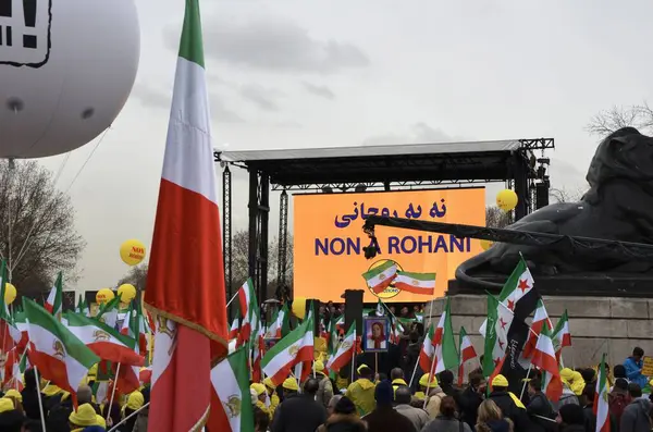 Frankreich Iran Demo Menschliches Recht Tod Penalty — Stockfoto