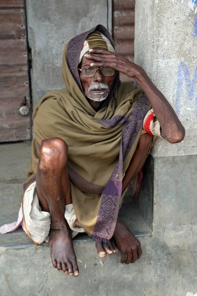 Retrato Trabalhador Dia Basonti Bengala Ocidental — Fotografia de Stock