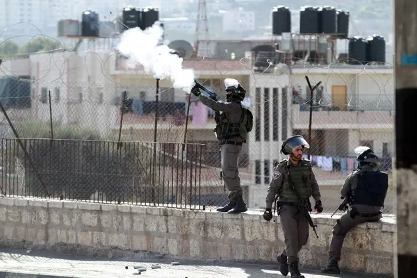 West Bank Bethlehem Clash Unrest Israel — Stock Photo, Image