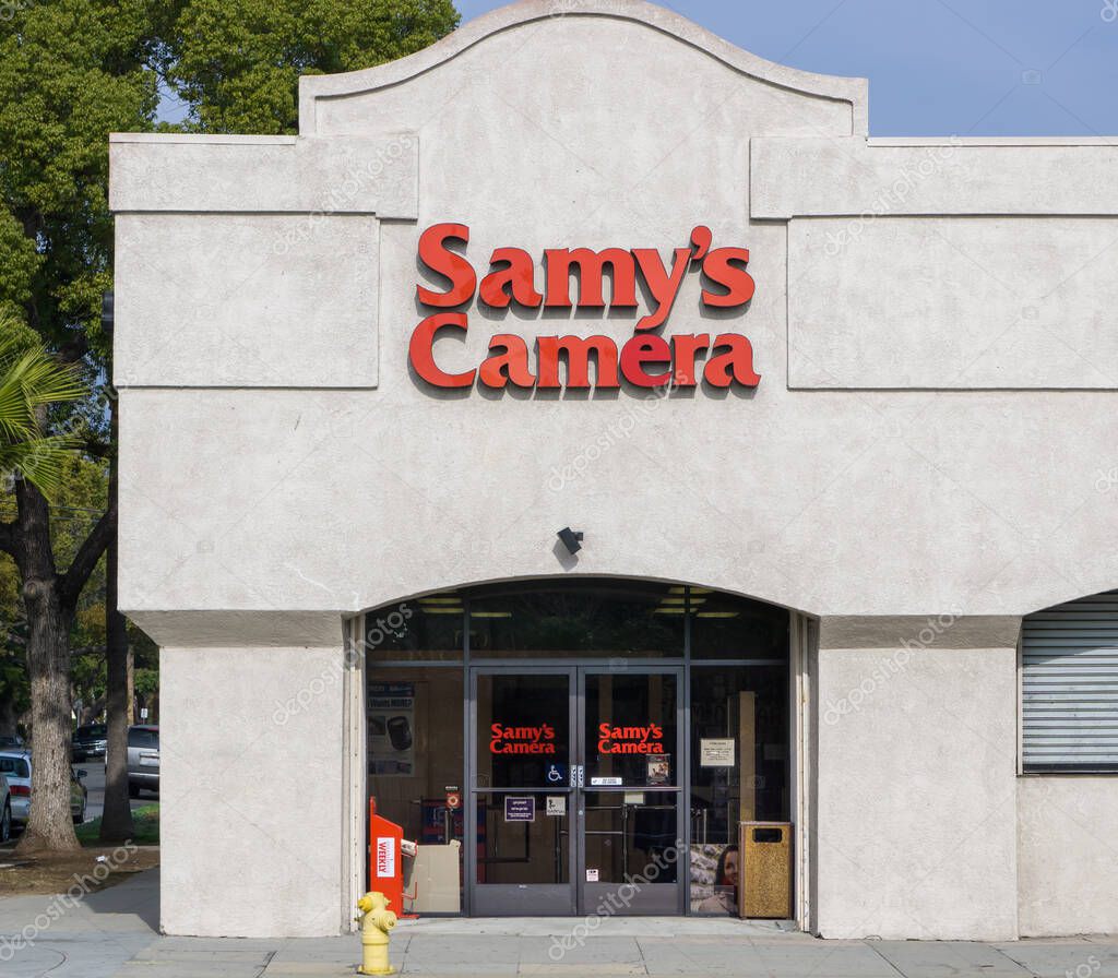 PASADENA, CA/USA - JANUARY 16, 2016: Samy's Camera store logo and exterior. Samy's is a chain of camera stores in the United States.