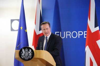  DAVID CAMERON - BELGIUM, BELGUM 'DA Avrupa Konseyi 