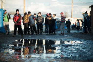 FRANCE, Calais: Calais Valiliği çalışanları ve gönüllüler, 26 Şubat 2016 