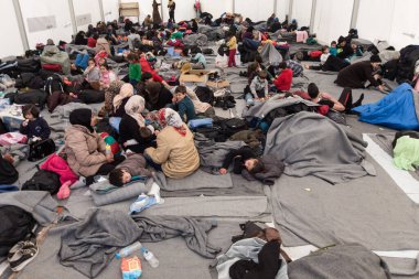 GREECE-IDOMENİ-BORDER-Göçmenler