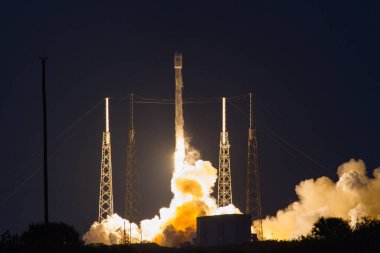 Space X roket fırlatımı, Florida, ABD