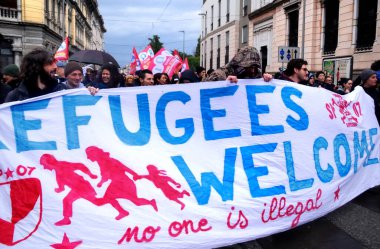 İTALYA - Padova - Protestocular ve insanlar