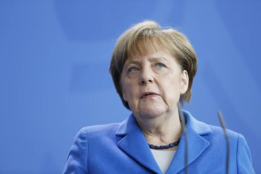 Angela Merkel 'in portresi, Almanya' nın eski başbakanı.