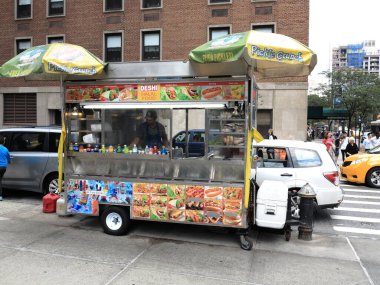 New York şehir sokak satıcısı