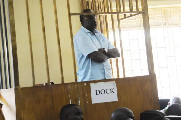 Uganda Kampala David Sejusa Vid Militärdomstol Kampala Uganda Den Februari — Stockfoto