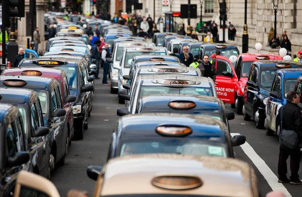 Reino Unido Londres Uber Taxi Demonstración —  Fotos de Stock