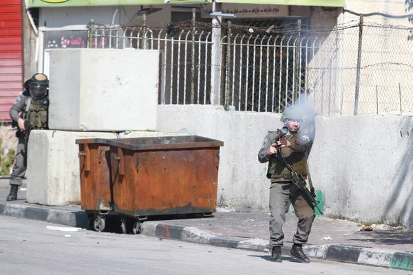 Palestinian Israel Clashes West Bank — Stock Photo, Image