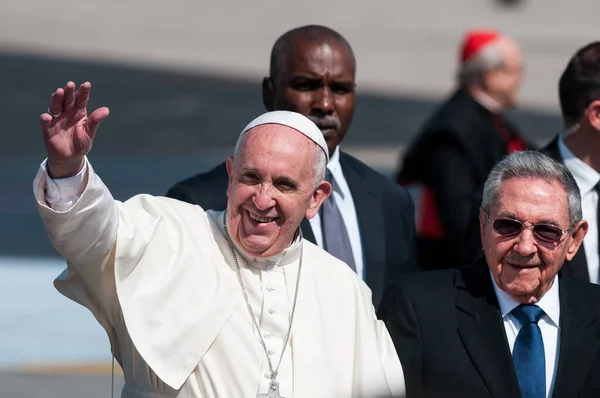 Cuba Leaders Religiosi Papa Francesco — Foto Stock