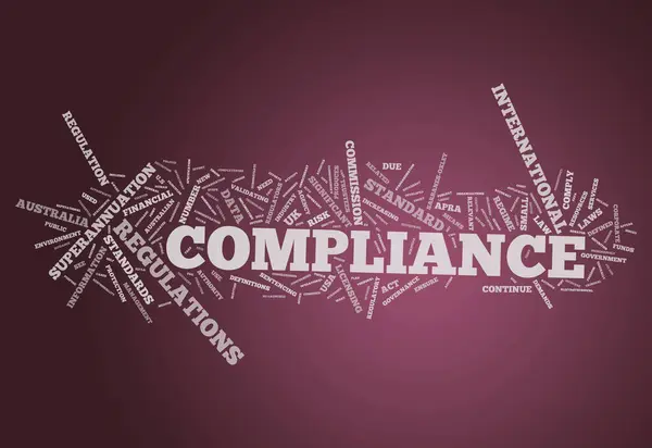 Word Cloud Compliance Colorful Picture — Stock Photo, Image
