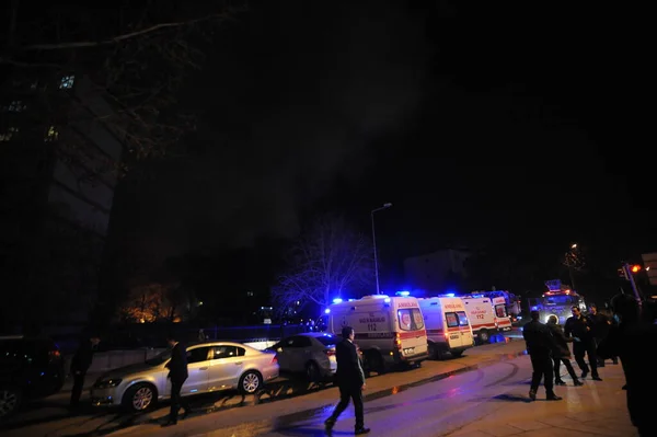 Explosion Night Ankara Turkey — Stock Photo, Image