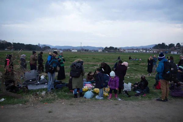 Greece Migrants Idomeni Camp Europe — Stock Photo, Image