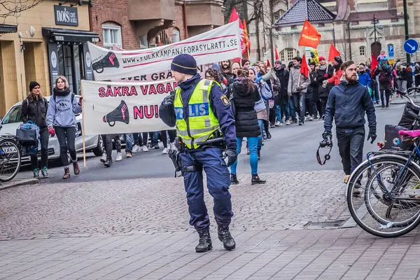 Sweden Migrant Demonstration Europe — Stock Photo, Image