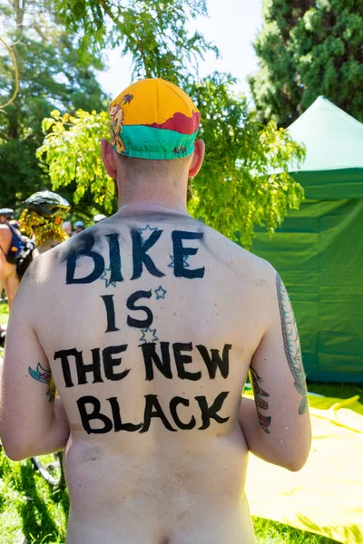 Melbourne Australia Cyklizy Naked Kolarstwo — Zdjęcie stockowe