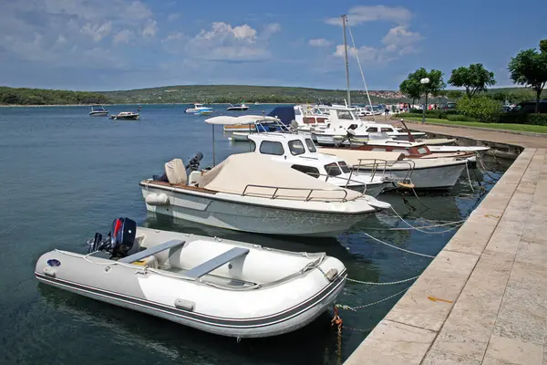Marina Punat Adriatische Kust Kroatië — Stockfoto