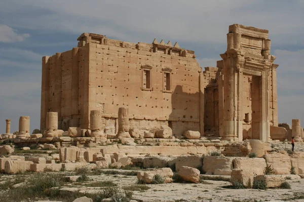Syria Palmyra April 2010 Ruins Antique City Palmyra Located Oasis — Stock Photo, Image