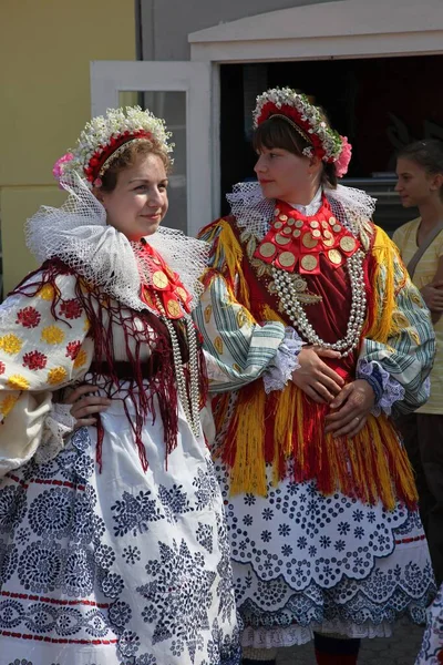 People Croatian National Costumes Festival Dakovo — Stock Photo, Image