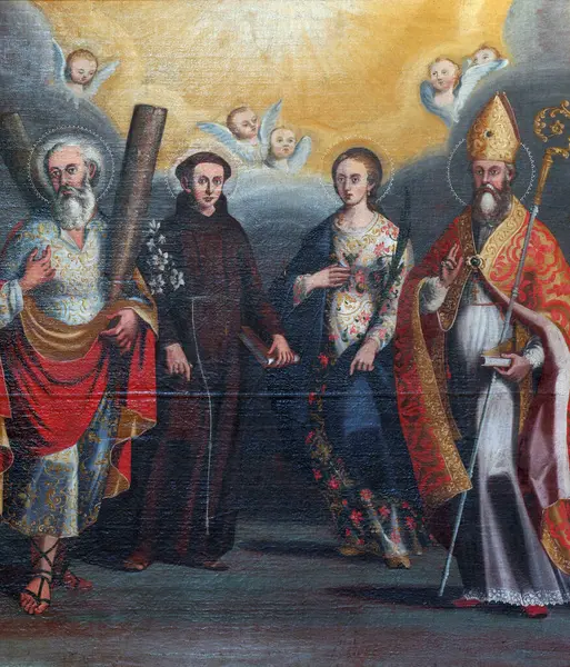 圣安德鲁 安东尼 露西亚和尼古拉斯 — 图库照片