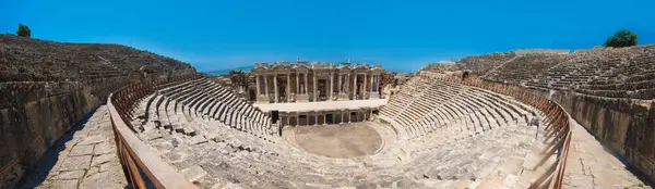 Photo Ancient Theatre City Hierapolis — Stock Photo, Image