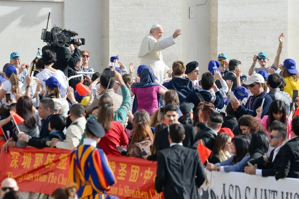 Vatican April 2016 Pope Francis Attends His Jubilee Audience Saint — Stock Photo, Image