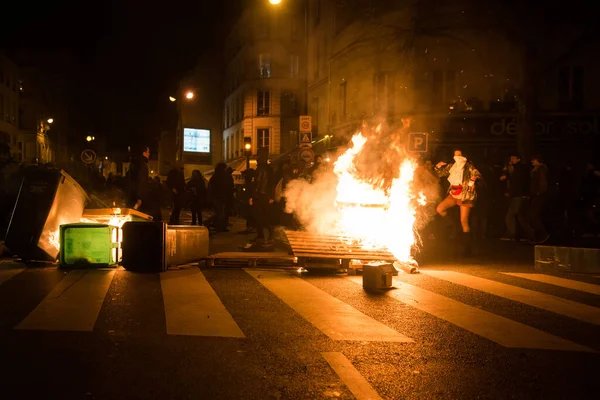 Folkdemonstration Nuit Debout Paris Frankrike — Stockfoto