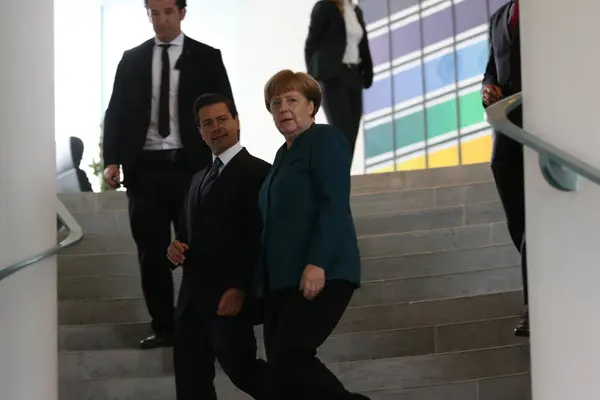 Germany Berlin Nieto Merkel Meeting — Stock Photo, Image