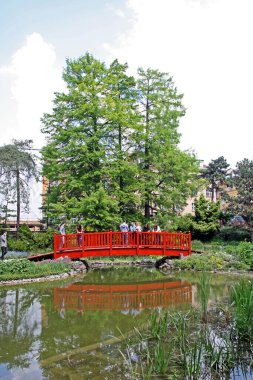 Hırvatistan 'ın Zagreb kentinde botanik bahçesi